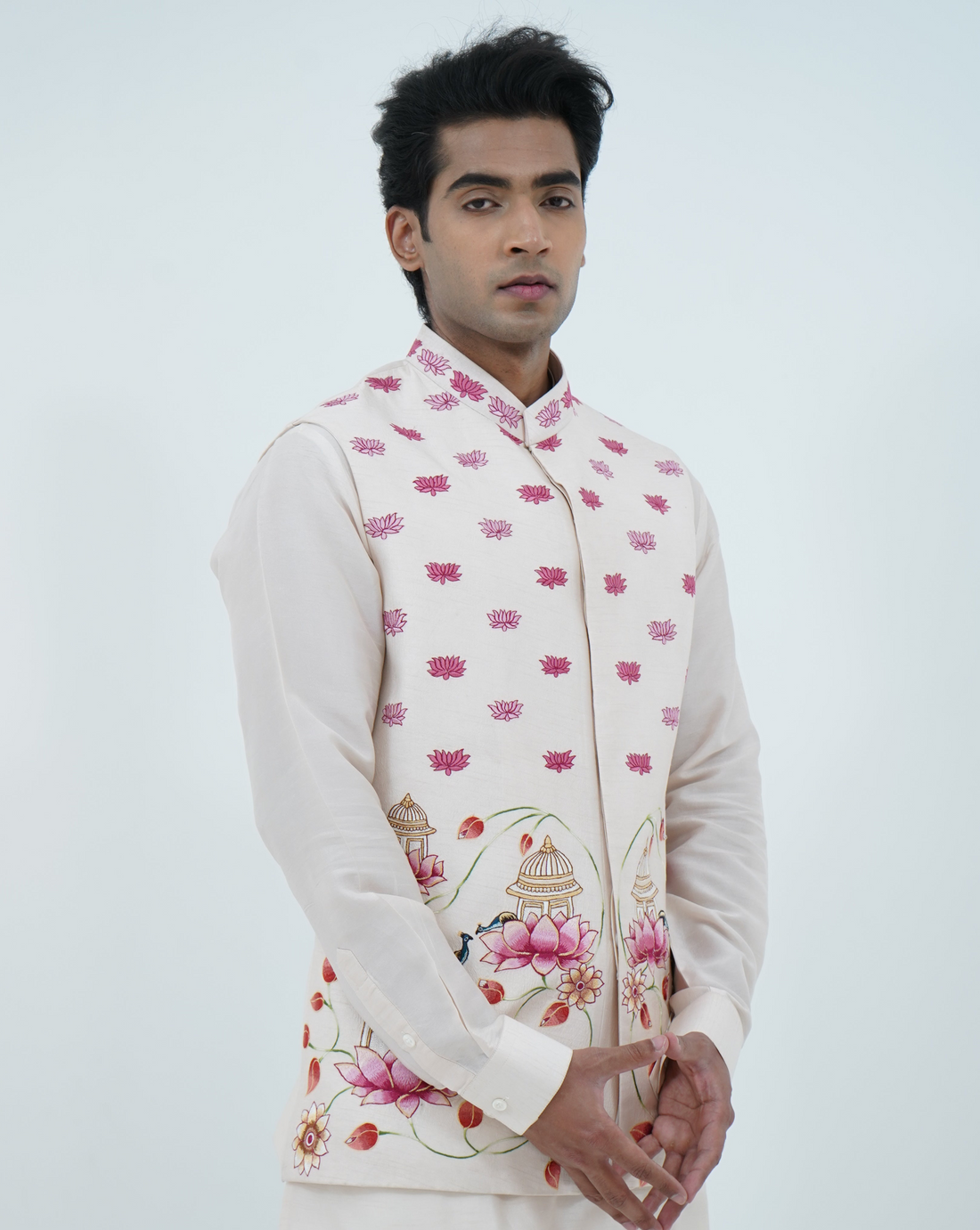 Rose White Bundi Jacket Set