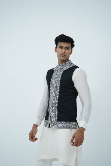 Black Bundi Jacket Set