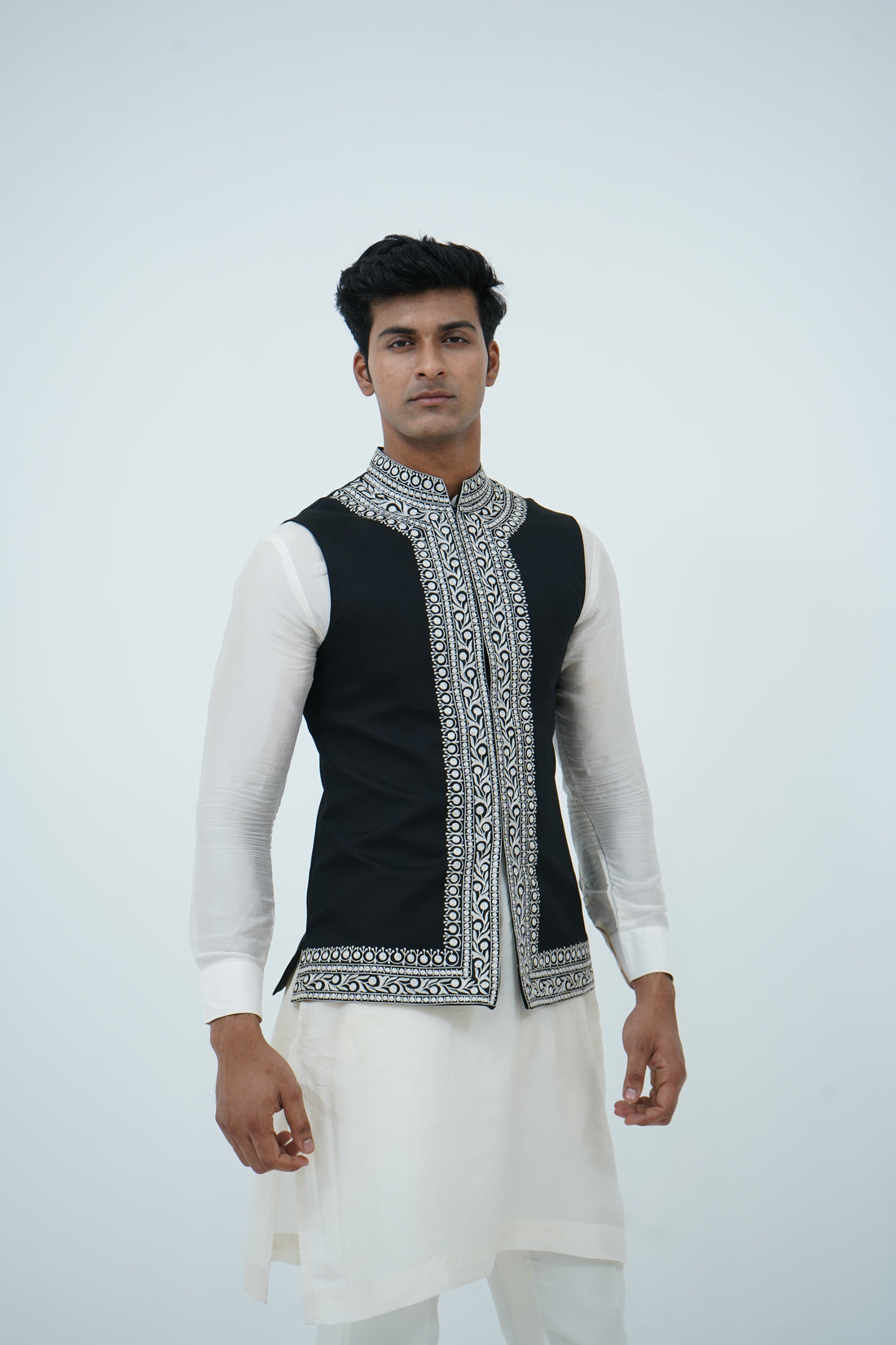 Black Bundi Jacket Set